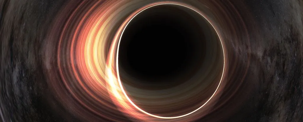 Artistic depiction of a black hole with a glowing accretion disk.