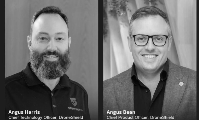 Portraits of Angus Harris and Angus Bean, executives at DroneShield.