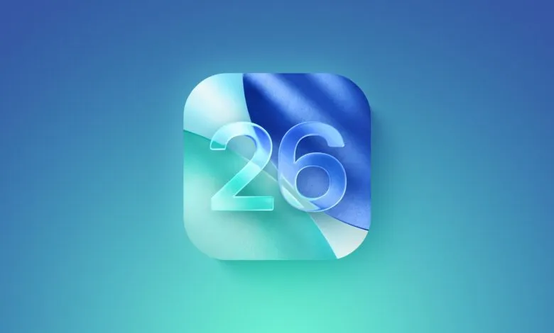 App icon with the number 26 in a glossy, translucent style.