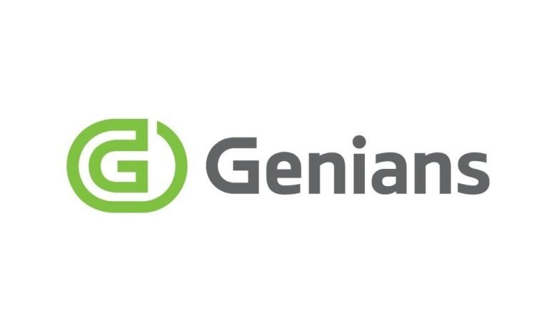 Geniens logo with a green stylized G and the company name in gray.