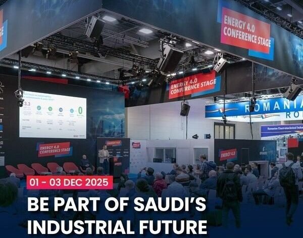 Promotional poster for Industrial Transformation Saudi Arabia event in December 2025.