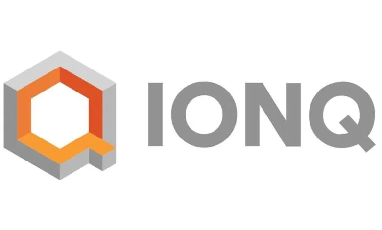IONQ logo with a geometric design and the company name.