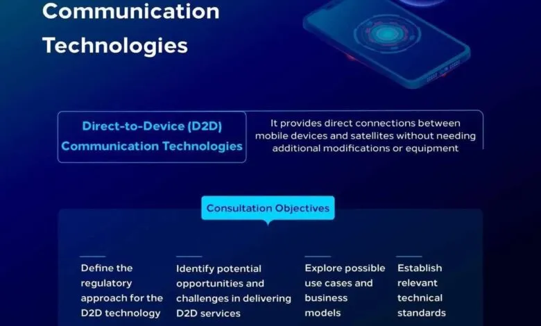 Public consultation on regulatory approach for Direct-to-Device communication technologies.