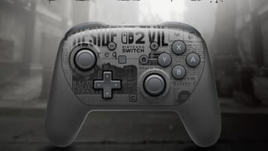 Nintendo Switch Pro Controller with Resident Evil 2 design