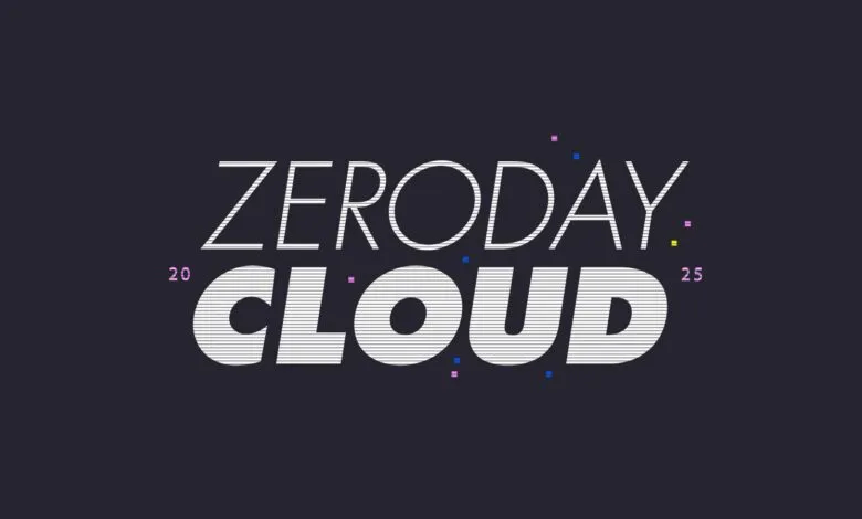 The words "ZERODAY CLOUD" in white stylized text against a dark background.
