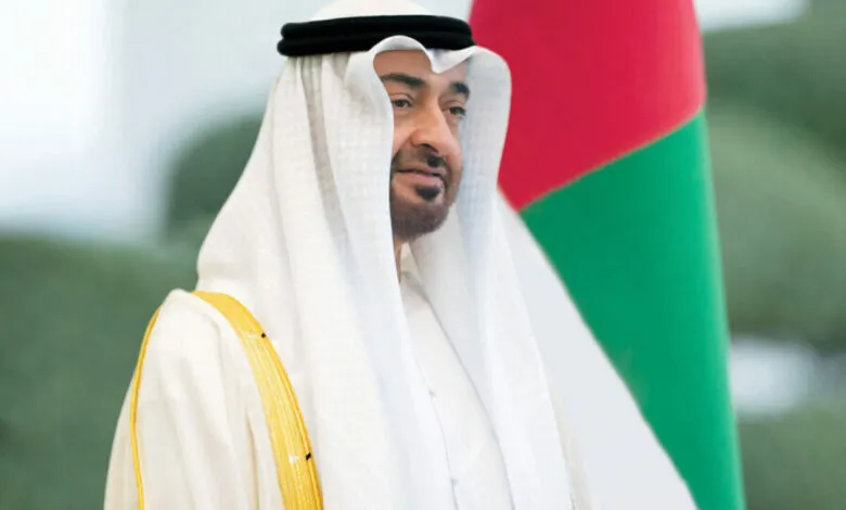 Sheikh Mohamed bin Zayed Al Nahyan in traditional Emirati attire
