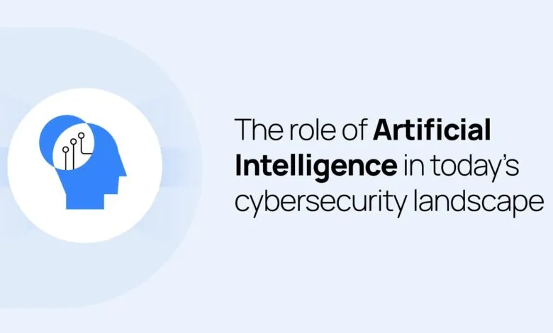 Blue silhouette of a human head with circuit board lines inside, representing AI.
