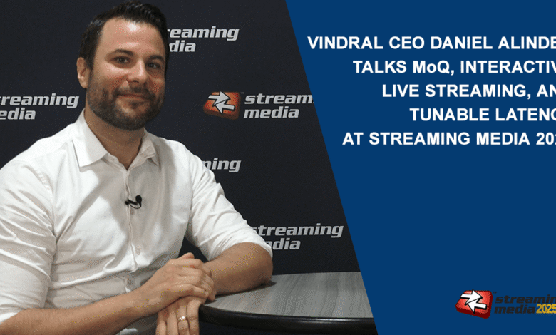Daniel Alinder, CEO of Vindral, speaking at Streaming Media 2025.
