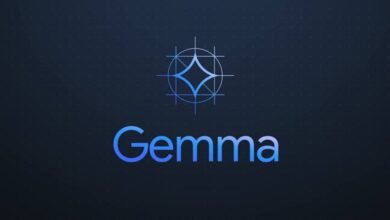 Gemma logo with a stylized diamond shape within a geometric grid.