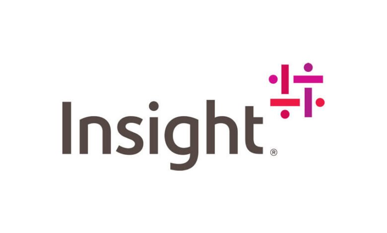 The Insight logo features the word 'Insight' in dark gray, followed by a colorful abstract symbol.