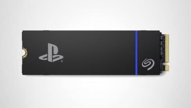 Seagate Game Drive SSD for PS5, black with PlayStation and Seagate logos.