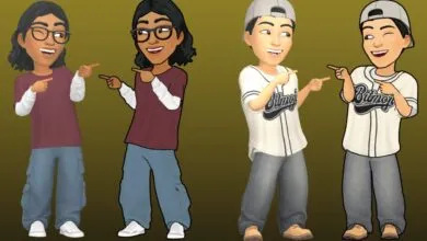 Four cartoon characters pointing at each other, two on the left wearing maroon shirts and baggy jeans, two on the right wearing baseball jerseys and jeans.