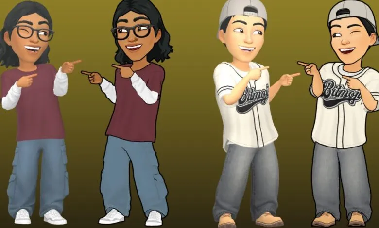 Four cartoon characters pointing at each other, two on the left wearing maroon shirts and baggy jeans, two on the right wearing baseball jerseys and jeans.