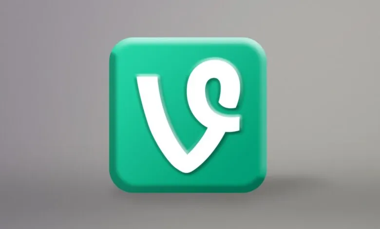 Vine logo: white 'V' on a rounded green square.