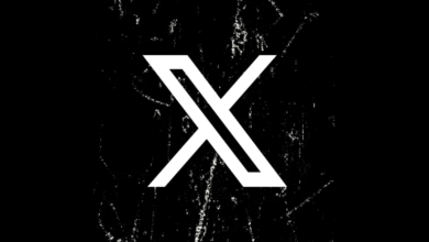 White stylized 'X' logo on a distressed black background.