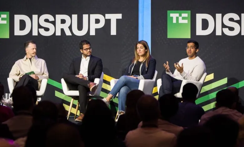 Four panelists discuss product-market fit on stage at TechCrunch Disrupt.
