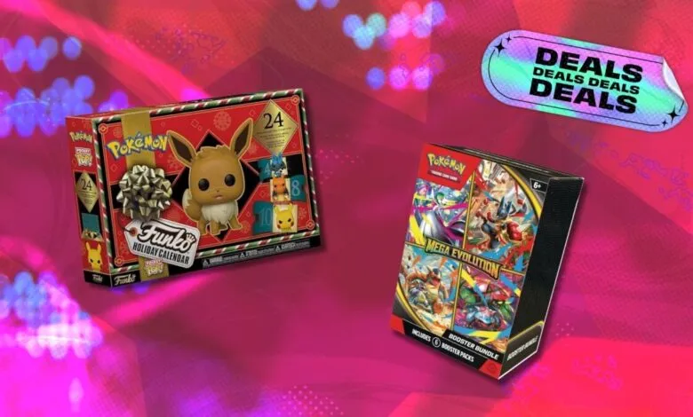 Pokémon Funko Holiday Calendar and Mega Evolution Booster Bundle on sale.