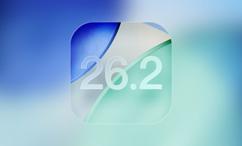 Abstract graphic with the number 26.2 displayed prominently.