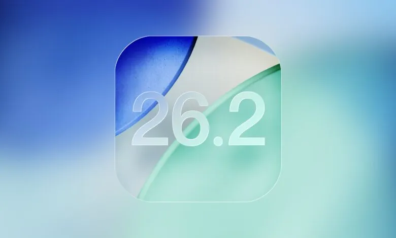 Abstract graphic with the number 26.2 displayed prominently.