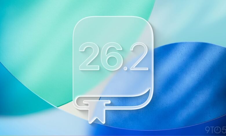 App icon with the number 26.2 and a bookmark symbol, against a gradient background.