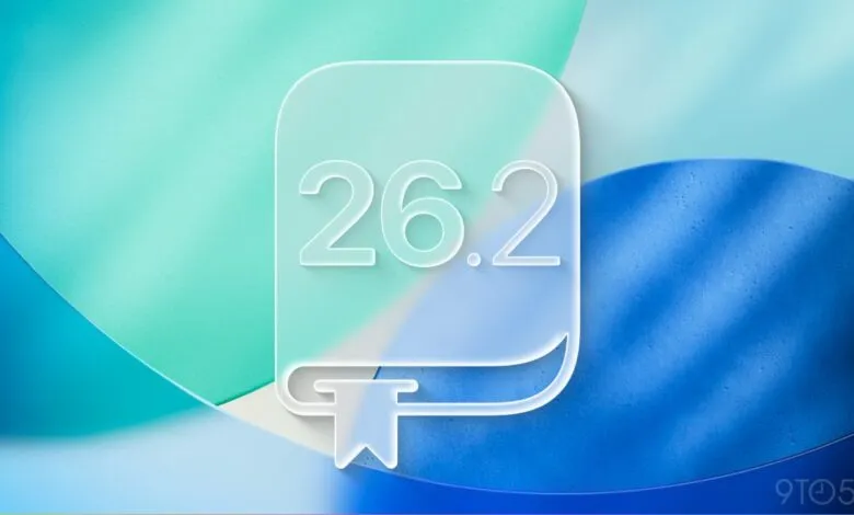 App icon with the number 26.2 and a bookmark symbol, against a gradient background.