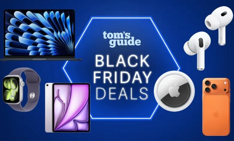 Tom's Guide Black Friday Deals featuring Apple products.