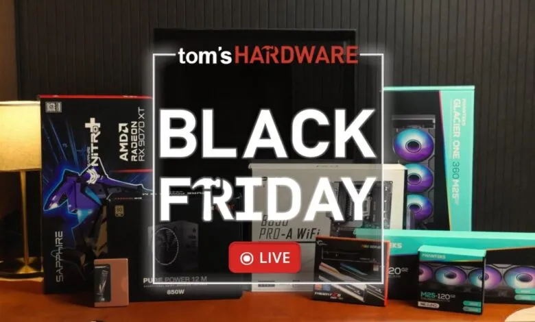 Tom's Hardware Black Friday sale featuring PC components.
