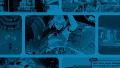 Collage of video game screenshots in blue tones, showcasing diverse game styles.