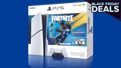 PlayStation 5 Fortnite bundle box for Black Friday deals.