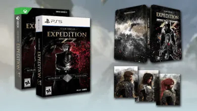 Clair Obscur: Expedition 33 Mirror Edition for Xbox Series X and PS5, plus steelbook and art cards.