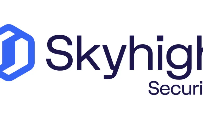 Skyhigh Security logo with blue icon and dark text on white background.