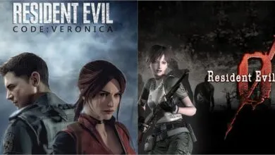 Resident Evil game covers: Code Veronica and Resident Evil 0.