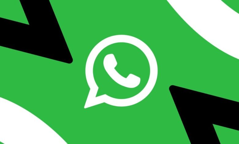 WhatsApp logo in white on a green background with black and white accents.