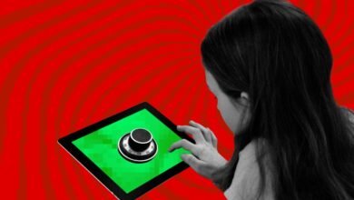 Child using tablet with a combination lock on the screen.