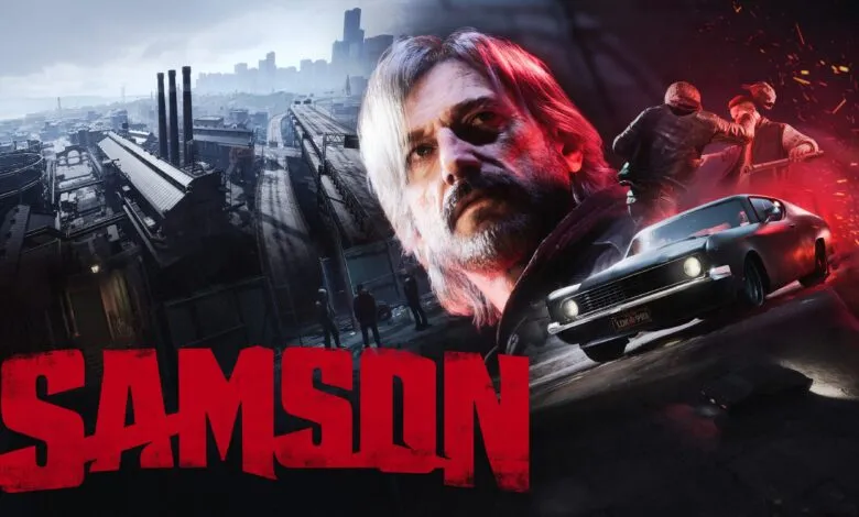 Game cover art featuring a man, city, car, and action scene.