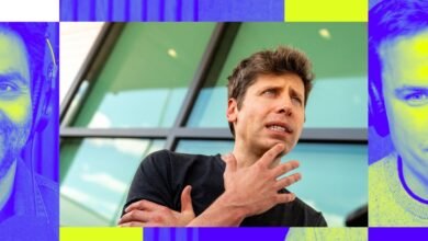 Three men in a podcast-style layout, two with headphones, one in the middle.