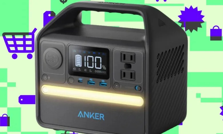 Anker 521 Powerhouse portable power station with 100% battery.