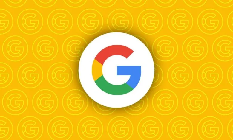 Google app icon with red, yellow, blue, and green 'G' on yellow background.