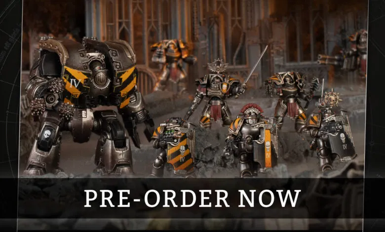 Warhammer 40k Iron Warriors miniatures ready for pre-order.