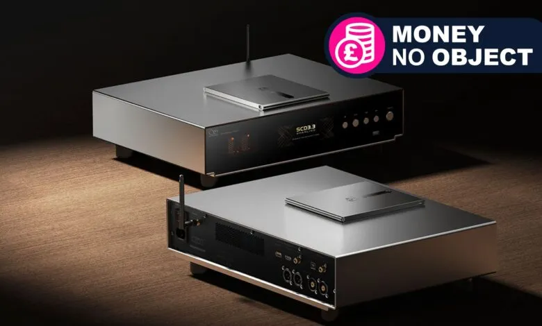 Two Shanling SCD3.3 CD players with sleek silver and black design.