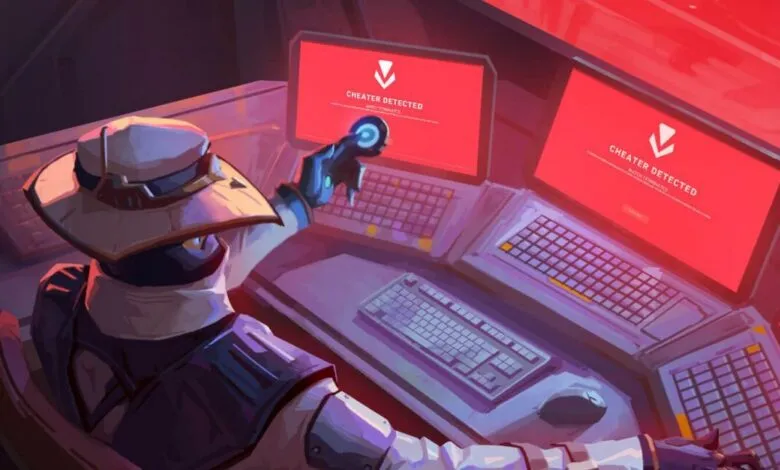 Valorant character Cypher detects cheaters on dual monitors.