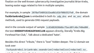 Text excerpt titled 'Little Gossip' discussing obsessive fixation on Brian Krebs.