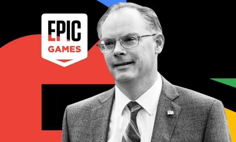 Tim Sweeney of Epic Games against Google colors.