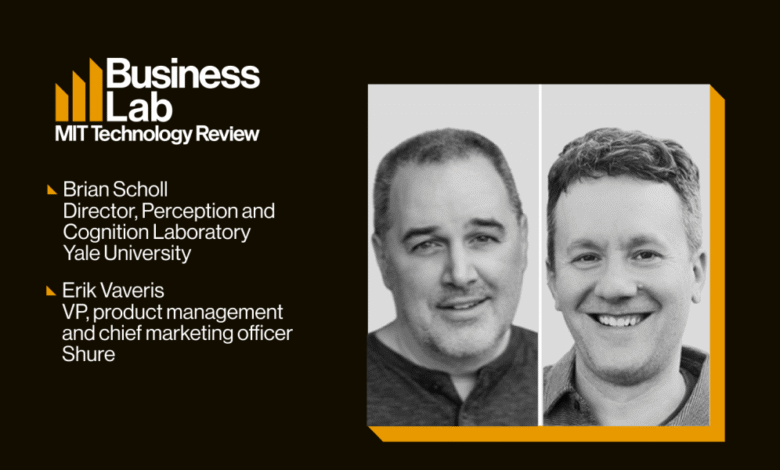 Headshots of Brian Scholl and Erik Vaveris for MIT Business Lab.