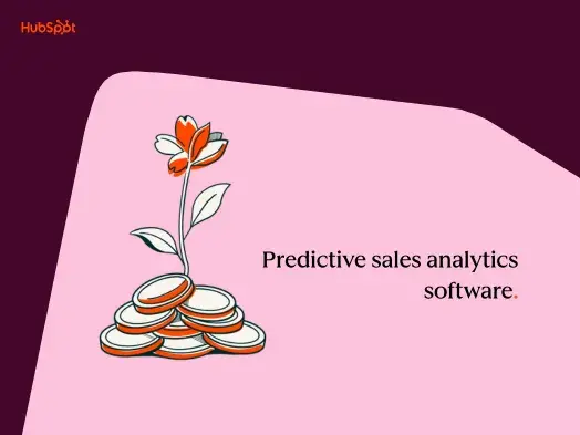 Illustration of a flower growing from a stack of coins, HubSpot logo in corner.
