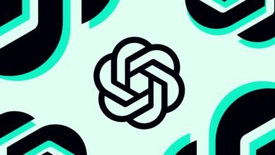 ChatGPT logo pattern on light background with teal accents.