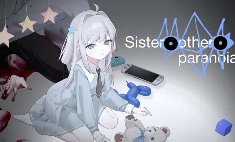 Anime girl with toys and blood, 'Sister Other Paranoia' text overlay.