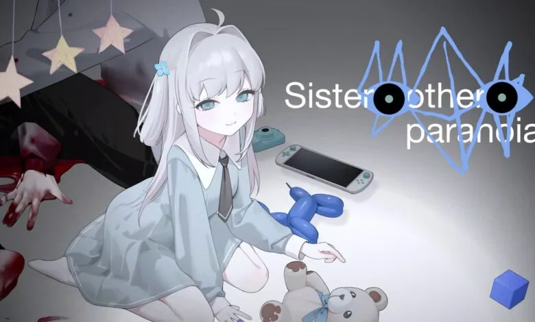 Anime girl with toys and blood, 'Sister Other Paranoia' text overlay.
