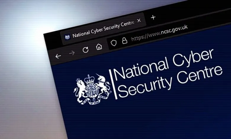 Screenshot of the UK's National Cyber Security Centre website.