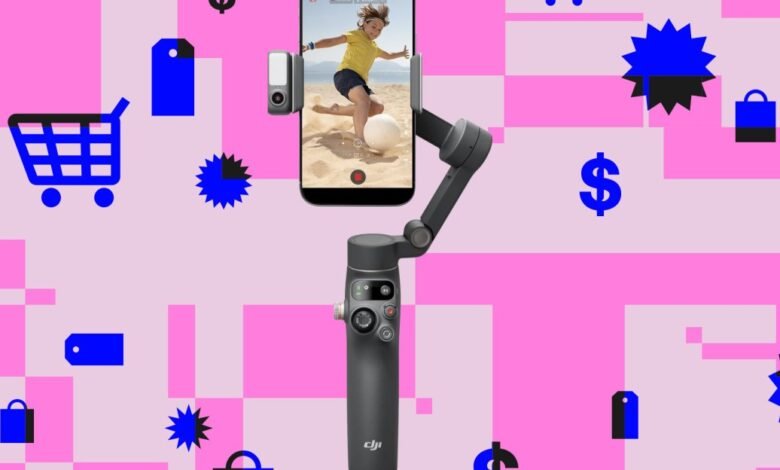 DJI Osmo Mobile 6 smartphone gimbal for smooth video recording.